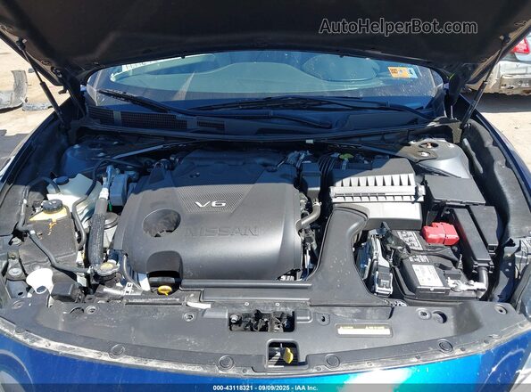 1N4AA6FV6MC513237 2021 NISSAN MAXIMA PLATINUM Blue Rear view