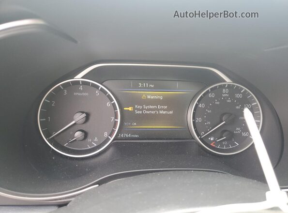 1N4AA6FVXPC501161 2023 NISSAN MAXIMA PLATINUM White Вид щитка приладів