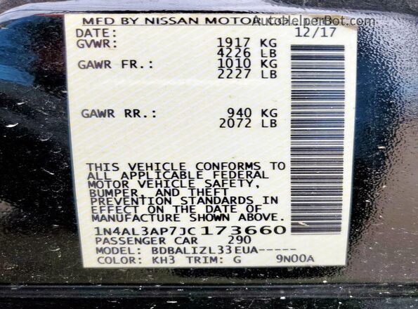 1N4AL3AP7JC173660 2018 NISSAN ALTIMA Black 