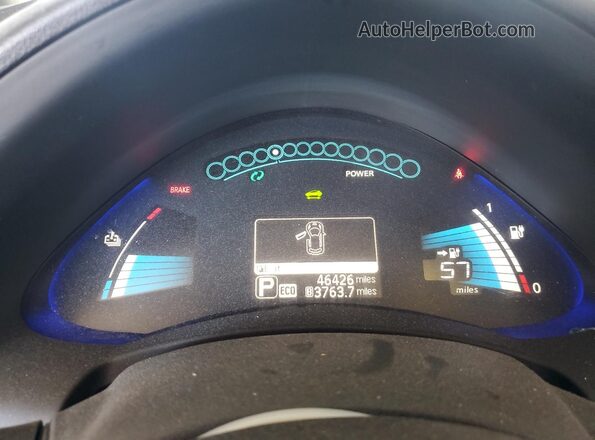 1N4AZ0CP4GC306460 2016 NISSAN LEAF Gray 