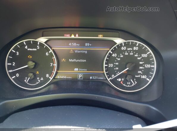 1N4BL4BV3KC161207 2019 NISSAN ALTIMA Silver Вид задніх сидінь