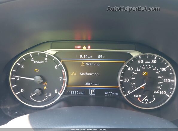 1N4BL4CV0LC176389 2020 NISSAN ALTIMA Черный Вид задних сидений