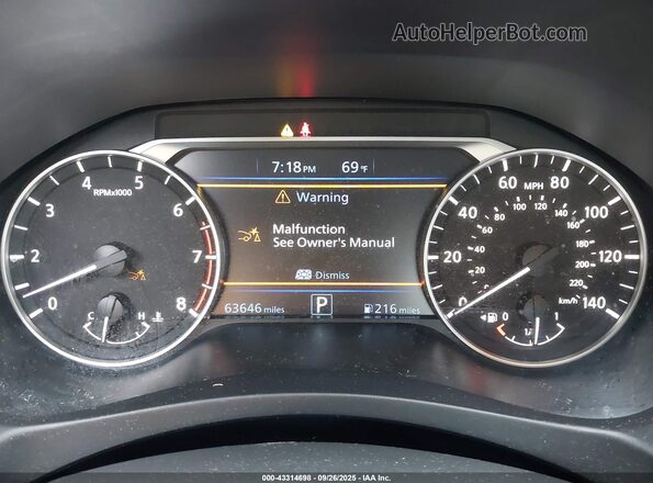 1N4BL4CW7LC171182 2020 NISSAN ALTIMA Gray უკანა სავარძლების ხედი