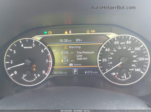 1N4BL4DV6MN349563 2021 NISSAN ALTIMA Черный Вид задних сидений