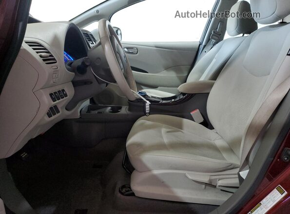 1N4BZ0CPXHC311474 2017 NISSAN LEAF Бордовый 