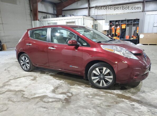 1N4BZ0CPXHC311474 2017 NISSAN LEAF Бордовый 