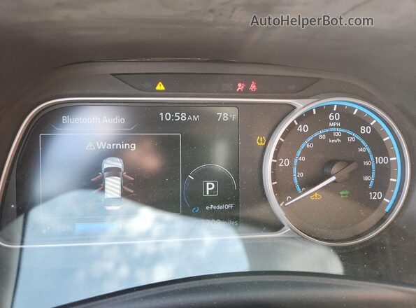 1N4BZ1CP6LC311633 2020 NISSAN LEAF Угольный Вид щитка приборов