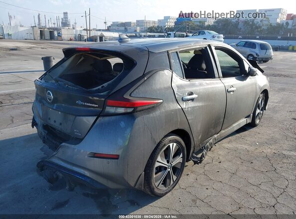 1N4BZ1DV2MC553768 2021 NISSAN LEAF Gray Задня права чверть