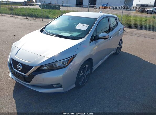 1N4BZ1DV9MC553329 2021 NISSAN LEAF Silver Передня ліва чверть