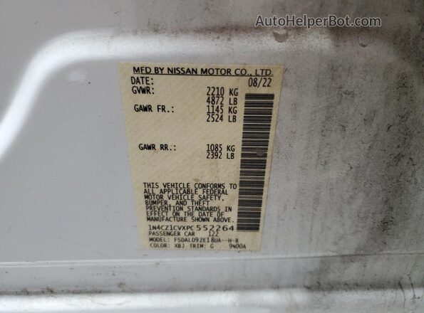 1N4CZ1CVXPC552264 2023 NISSAN LEAF White 