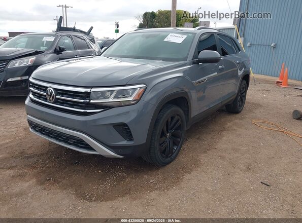 1V25C2CA2LC201879 2020 VOLKSWAGEN ATLAS Gray Առջևի ձախ երեք քառորդ տեսարան