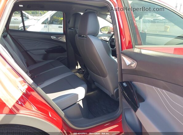 1V25MPE82PC020940 2023 VOLKSWAGEN ID.4 Red VIN კოდის სტიკერის ხედი