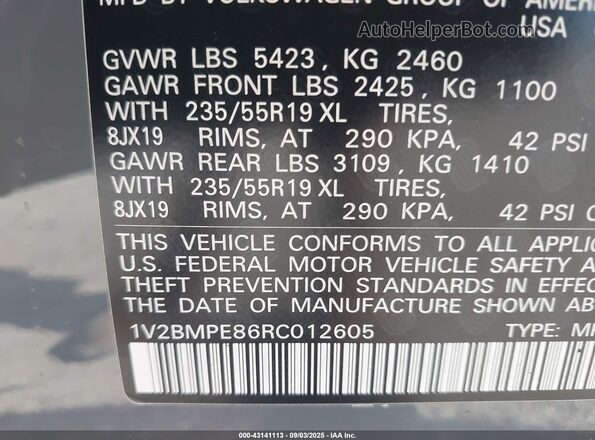1V2BMPE86RC012605 2024 VOLKSWAGEN ID.4 Gray Vista del compartimento del motor
