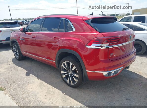1V2FE2CA9MC204598 2021 VOLKSWAGEN ATLAS Red უკანა მარცხენა