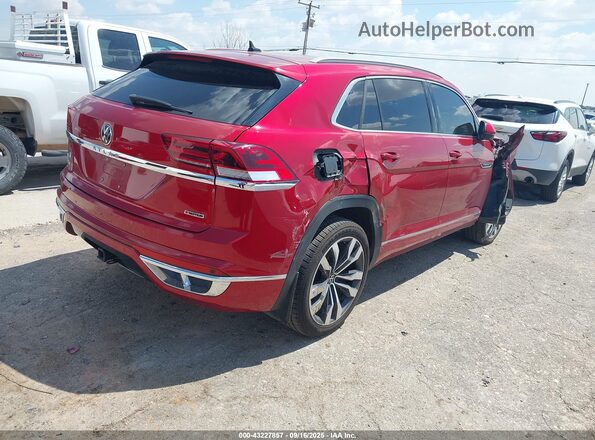 1V2FE2CA9MC204598 2021 VOLKSWAGEN ATLAS Red უკანა მარჯვენა