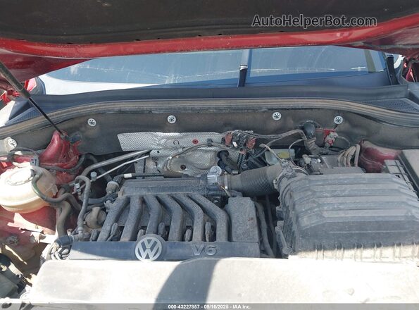 1V2FE2CA9MC204598 2021 VOLKSWAGEN ATLAS Red უკანა ხედი