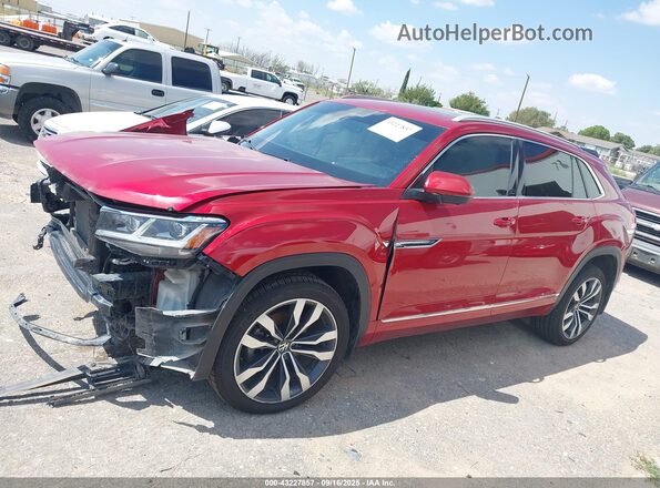 1V2FE2CA9MC204598 2021 VOLKSWAGEN ATLAS Red სალონის 360-გრადუსიანი ხედი