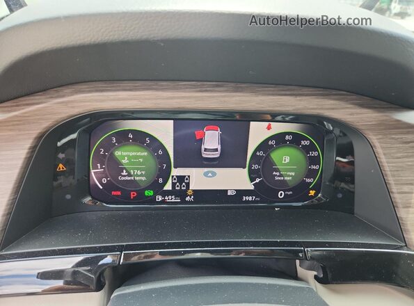 1V2FR2CA3SC556366 2025 VOLKSWAGEN ATLAS Green Instrument cluster view
