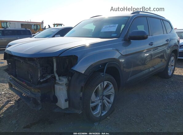 1V2JR2CA0MC549498 2021 VOLKSWAGEN ATLAS Gray Առջևի ձախ երեք քառորդ տեսարան