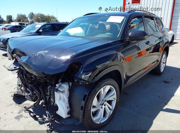 1V2JR2CA5MC570797 2021 VOLKSWAGEN ATLAS Черный Передняя левая четверть