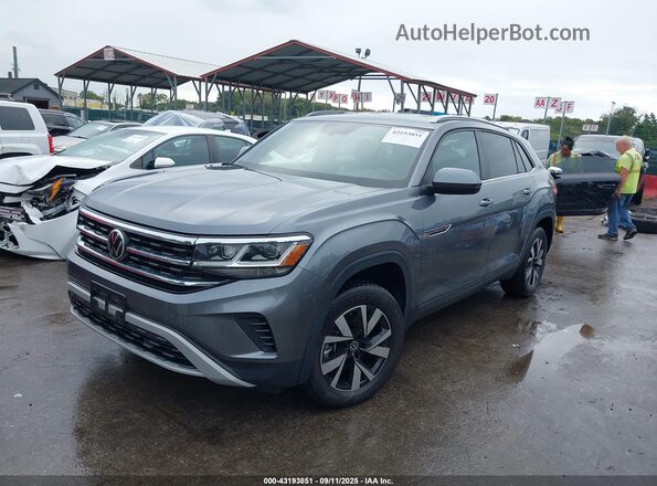 1V2LC2CA8NC218499 2022 VOLKSWAGEN ATLAS Gray Առջևի ձախ երեք քառորդ տեսարան