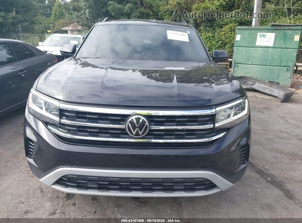 1V2LP2CA6MC509313 2021 VOLKSWAGEN ATLAS Black ხელსაწყოთა პანელის ხედი