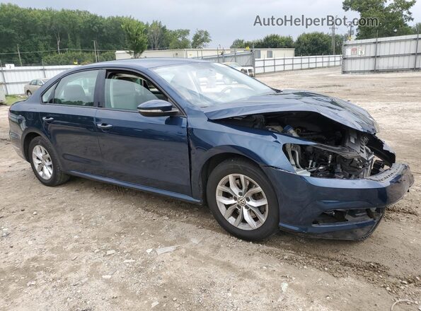 1VWAA7A34JC044647 2018 VOLKSWAGEN PASSAT Синий 
