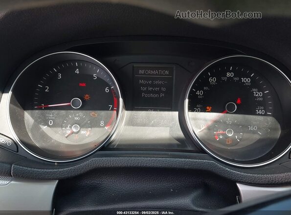 1VWAT7A39GC038877 2016 VOLKSWAGEN PASSAT Black უკანა სავარძლების ხედი
