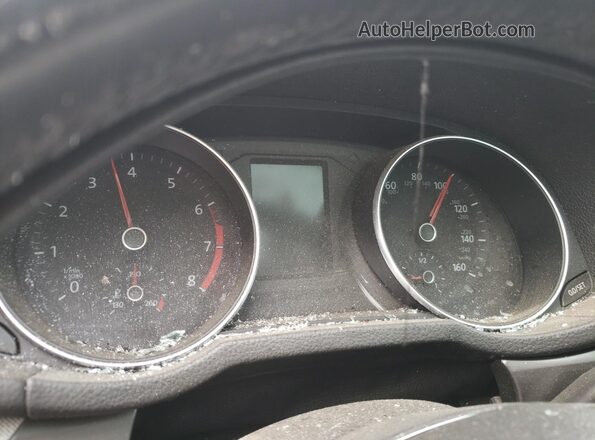 1VWDT7A37HC056938 2017 VOLKSWAGEN PASSAT Black Вид щитка приладів