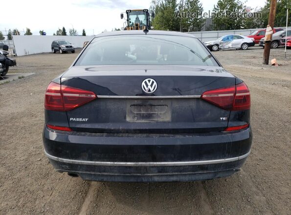 1VWDT7A37HC056938 2017 VOLKSWAGEN PASSAT Black Вид ззаду