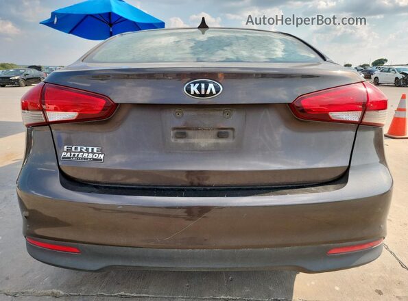3KPFK4A76JE165163 2018 KIA FORTE Brown 