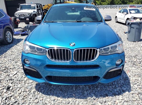 5UXXW7C58J0W64561 2018 BMW X4 Blue უკანა ხედი