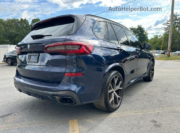 5UXJU4C02M9G78859 2021 BMW X5 Blue Przód prawy