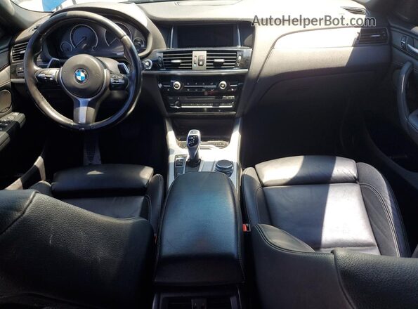 5UXXW7C58J0W64561 2018 BMW X4 Blue ხელსაწყოთა პანელის ხედი