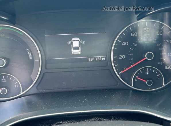 KNAGU4LE6L5044672 2020 KIA OPTIMA Black Вид щитка приладів