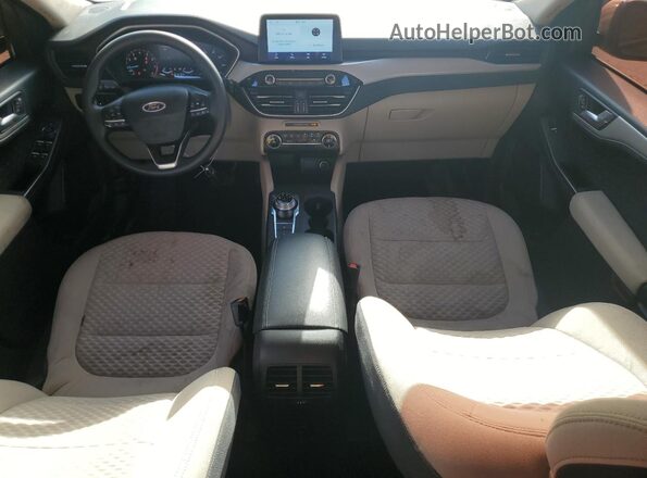 1FMCU0G67LUA14336 2020 FORD ESCAPE Beige Widok zestawu wskaźników