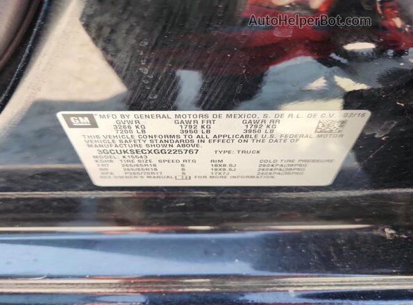 3GCUKSECXGG225767 2016 CHEVROLET ALL MODELS Черный 