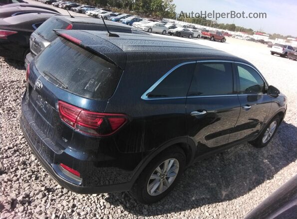 5XYPGDA54KG471447 2019 KIA SORENTO Синий Передняя правая четверть