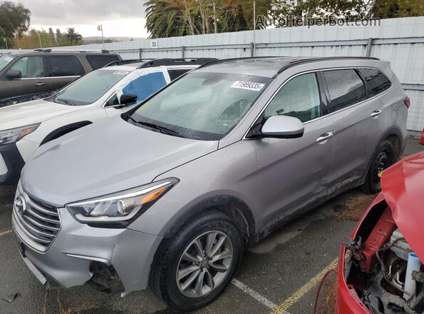 KM8SM4HF7JU277666 2018 HYUNDAI SANTA FE Серый 