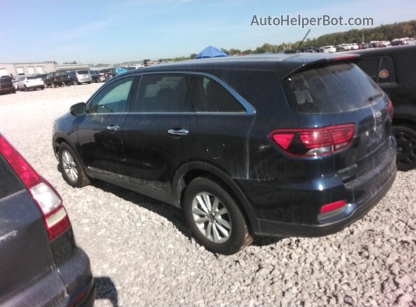 5XYPGDA54KG471447 2019 KIA SORENTO Синий Задняя правая четверть