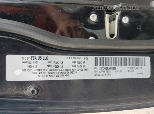 2C3CCAAG8JH340956 2018 CHRYSLER 300 Black 