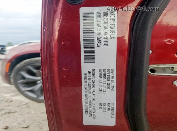 2C3CCAAGXMH516183 2021 CHRYSLER 300 Burgundy 