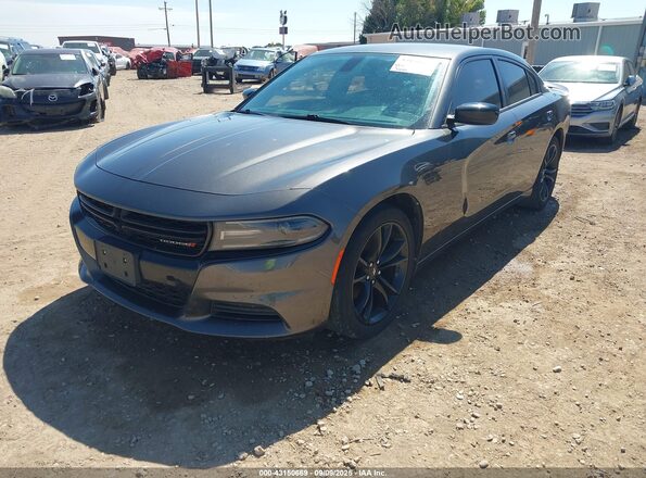2C3CDXBG0JH335412 2018 DODGE CHARGER Pewter წინა მარცხენა ხედი სამი მეოთხედიდან