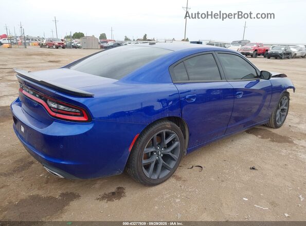 2C3CDXBG0KH745175 2019 DODGE CHARGER Dark Blue Задняя правая четверть