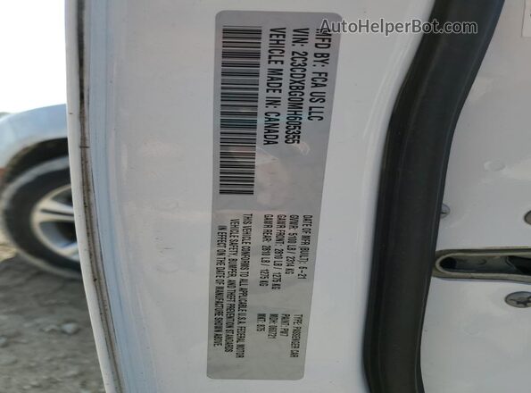 2C3CDXBG0MH605355 2021 DODGE CHARGER Белый 