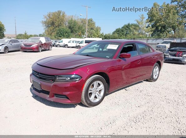 2C3CDXBG1LH251358 2020 DODGE CHARGER Red Front left