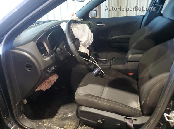 2C3CDXBG2MH608824 2021 DODGE CHARGER Black Вид салону спереду