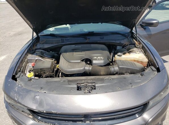 2C3CDXBG4LH144112 2020 DODGE CHARGER Серый Вид задней части салона