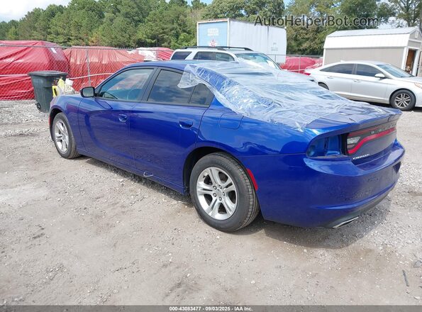 2C3CDXBG4LH186683 2020 DODGE CHARGER Синий Задняя левая четверть