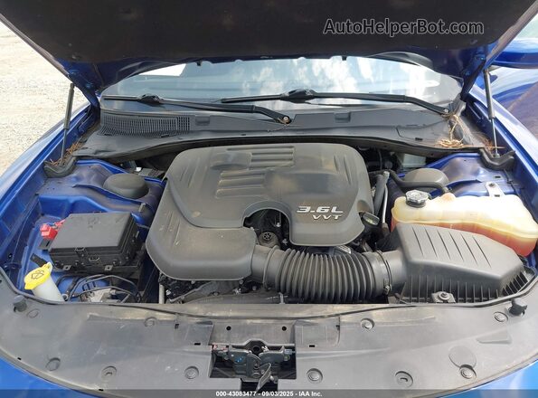 2C3CDXBG4LH186683 2020 DODGE CHARGER Синий Вид сзади